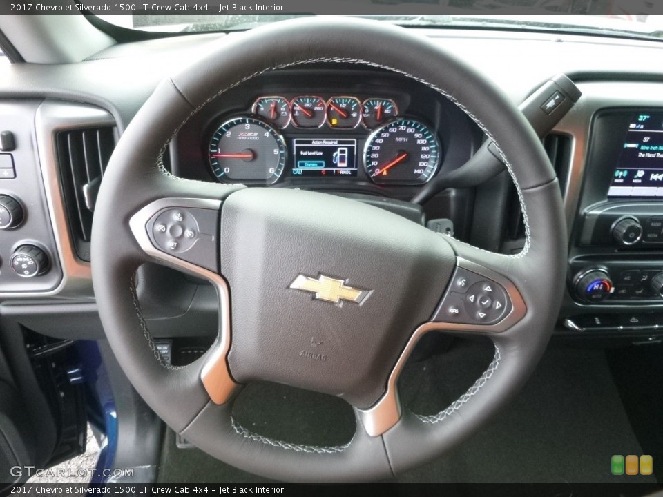 Jet Black Interior Steering Wheel for the 2017 Chevrolet Silverado 1500 LT Crew Cab 4x4 #117676742