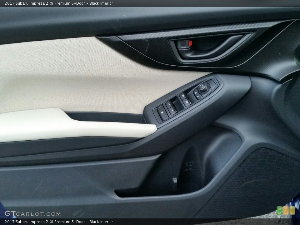 Black Interior Door Panel for the 2017 Subaru Impreza 2.0i Premium 5-Door #117681447
