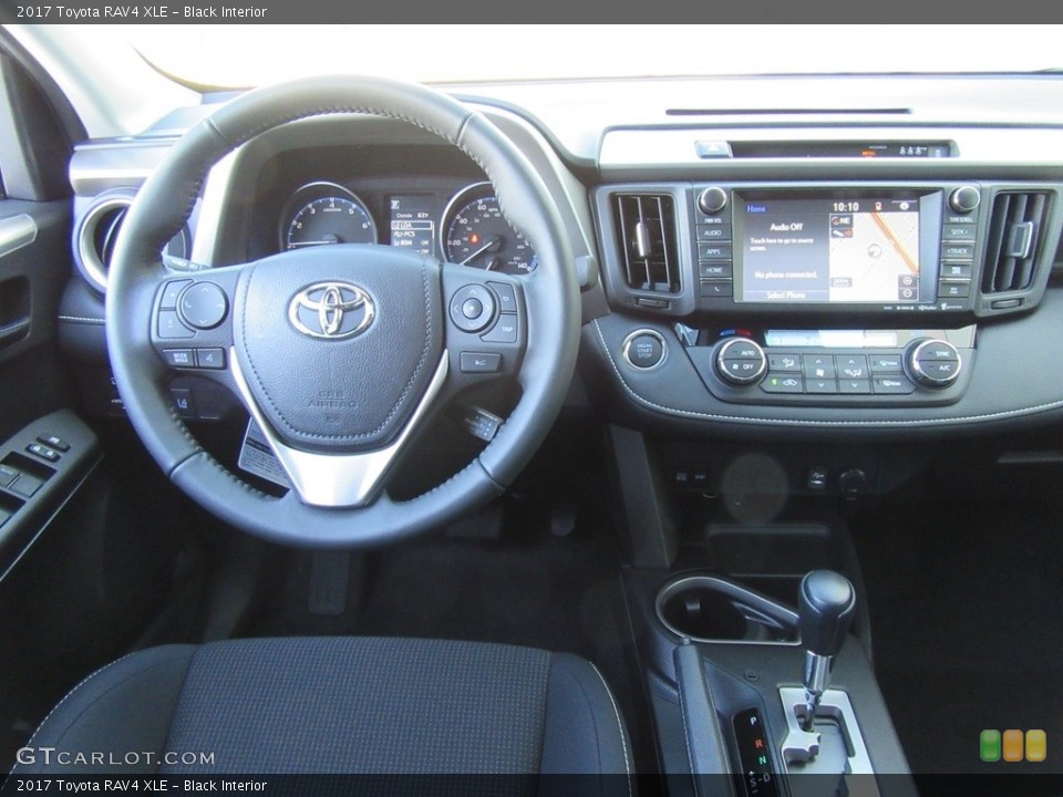 Black Interior Dashboard for the 2017 Toyota RAV4 XLE #117682659