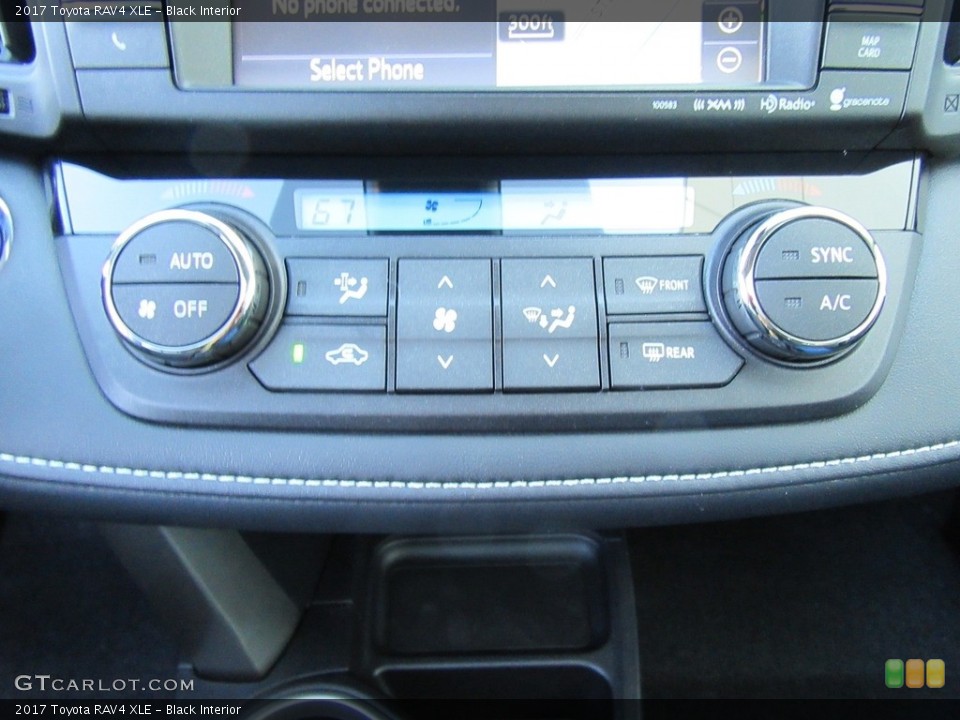 Black Interior Controls for the 2017 Toyota RAV4 XLE #117682731
