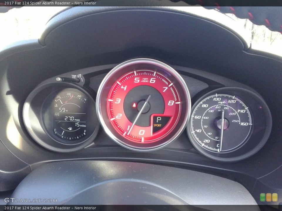 Nero Interior Gauges for the 2017 Fiat 124 Spider Abarth Roadster #117686436