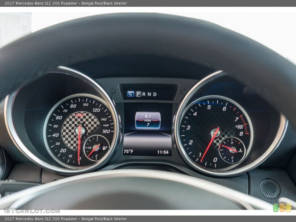 Bengal Red/Black Interior Gauges for the 2017 Mercedes-Benz SLC 300 Roadster #117686946