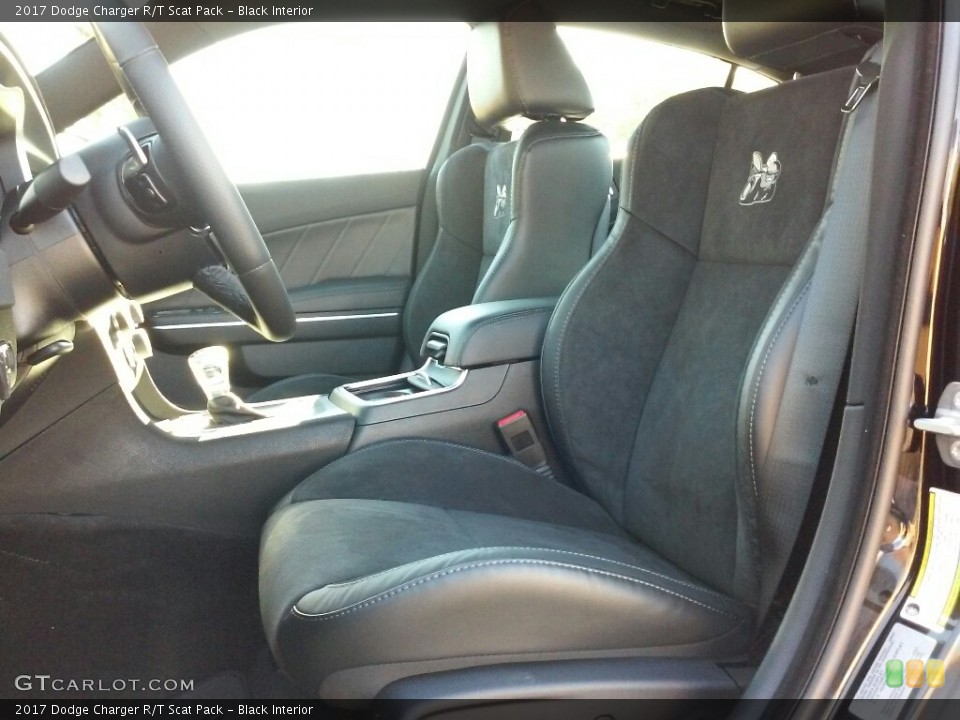 Black Interior Front Seat for the 2017 Dodge Charger R/T Scat Pack #117691131