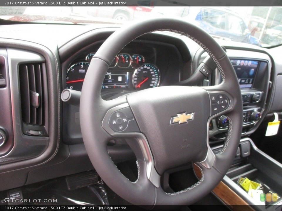 Jet Black Interior Steering Wheel for the 2017 Chevrolet Silverado 1500 LTZ Double Cab 4x4 #117691156