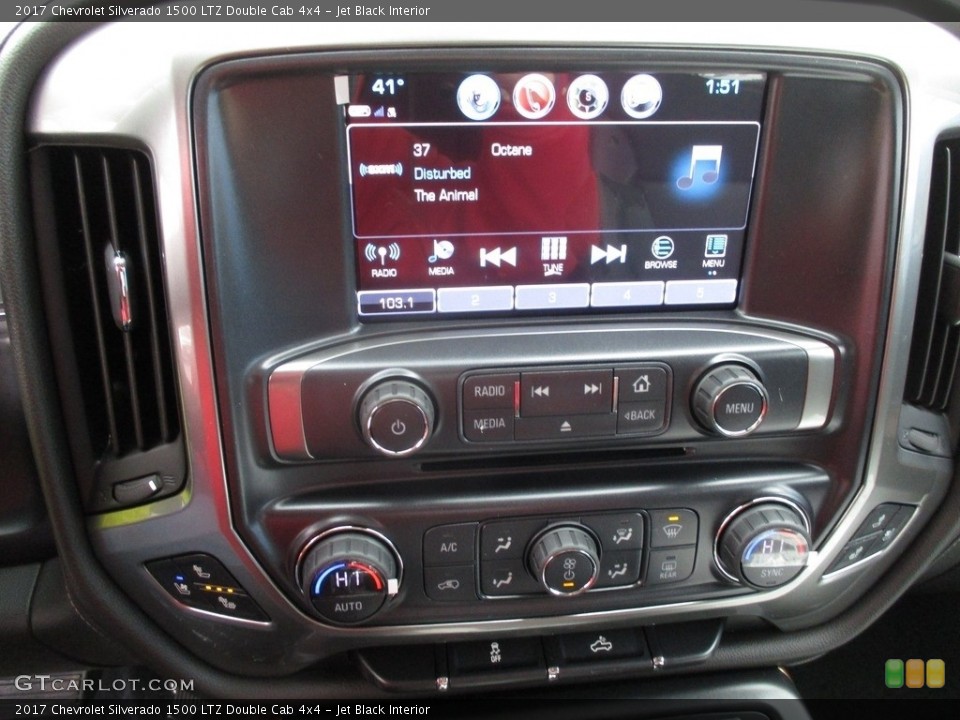 Jet Black Interior Controls for the 2017 Chevrolet Silverado 1500 LTZ Double Cab 4x4 #117691185