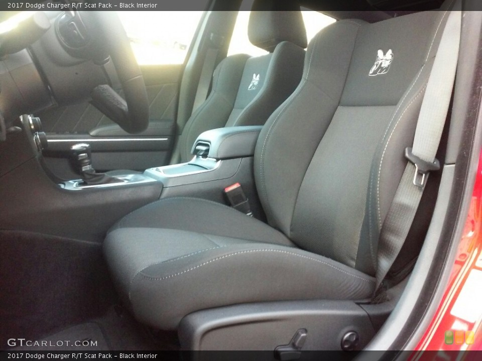 Black Interior Front Seat for the 2017 Dodge Charger R/T Scat Pack #117692880