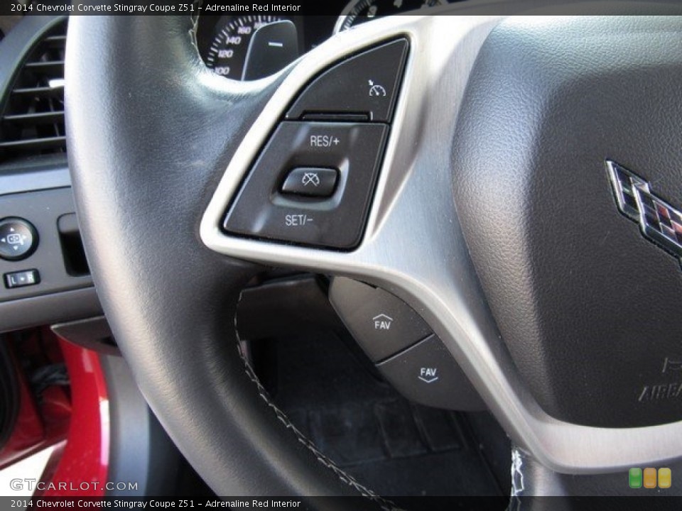 Adrenaline Red Interior Controls for the 2014 Chevrolet Corvette Stingray Coupe Z51 #117695200