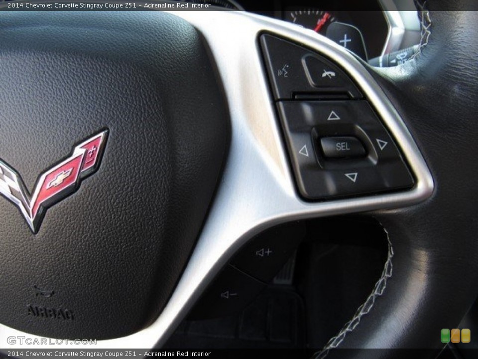 Adrenaline Red Interior Controls for the 2014 Chevrolet Corvette Stingray Coupe Z51 #117695220