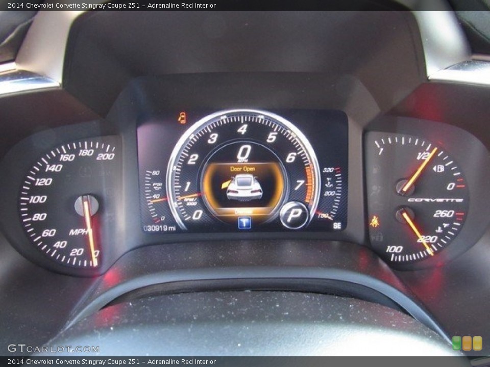 Adrenaline Red Interior Gauges for the 2014 Chevrolet Corvette Stingray Coupe Z51 #117695244