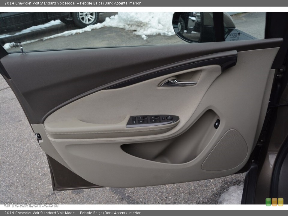 Pebble Beige/Dark Accents Interior Door Panel for the 2014 Chevrolet Volt  #117698730