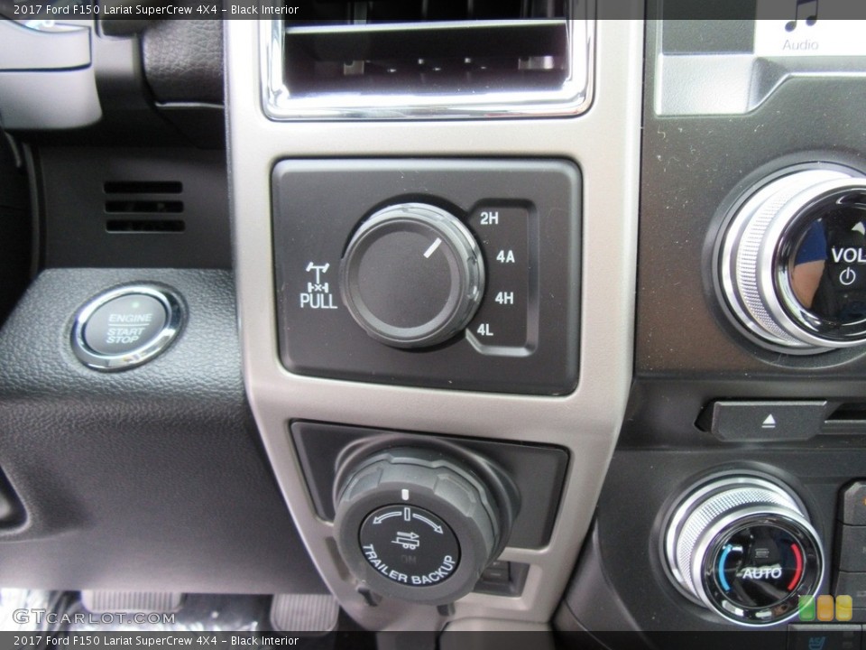 Black Interior Controls for the 2017 Ford F150 Lariat SuperCrew 4X4 #117708755