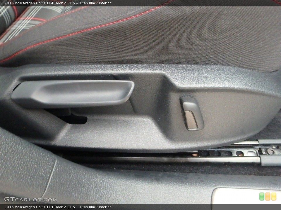 Titan Black Interior Front Seat for the 2016 Volkswagen Golf GTI 4 Door 2.0T S #117716276