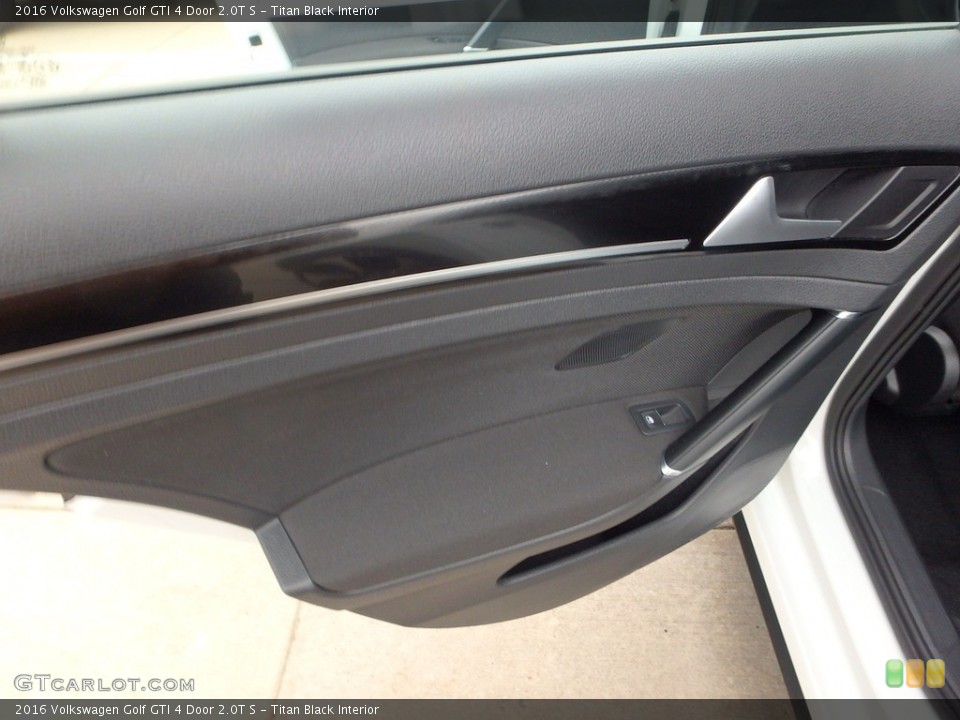 Titan Black Interior Door Panel for the 2016 Volkswagen Golf GTI 4 Door 2.0T S #117716441