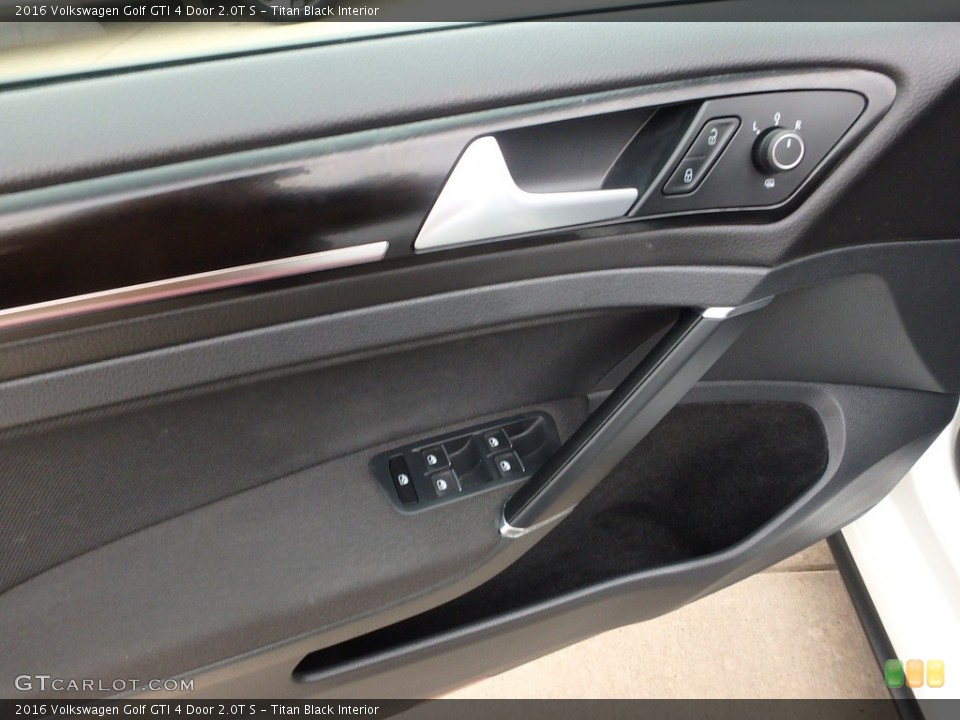 Titan Black Interior Door Panel for the 2016 Volkswagen Golf GTI 4 Door 2.0T S #117716458