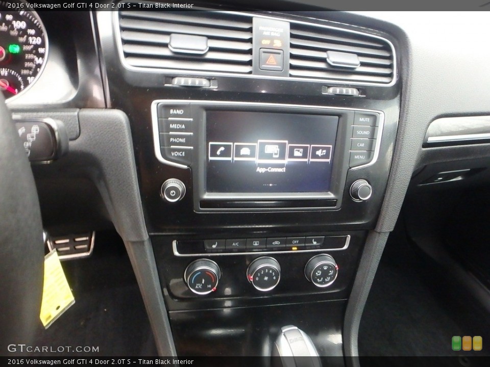 Titan Black Interior Controls for the 2016 Volkswagen Golf GTI 4 Door 2.0T S #117716498