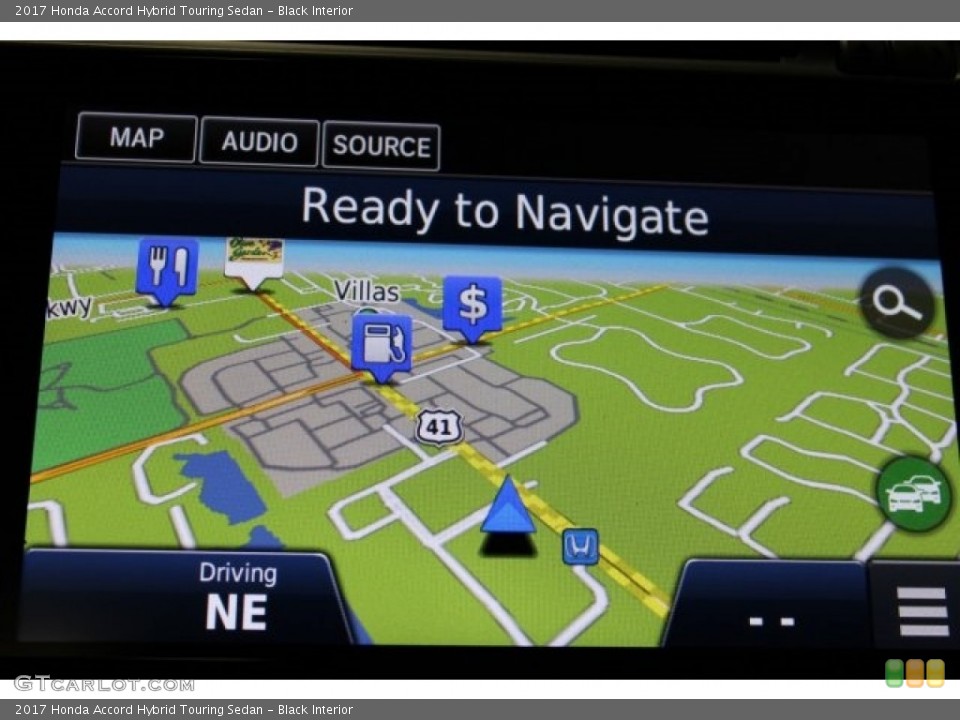 Black Interior Navigation for the 2017 Honda Accord Hybrid Touring Sedan #117720317