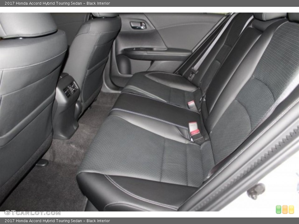 Black Interior Rear Seat for the 2017 Honda Accord Hybrid Touring Sedan #117720497