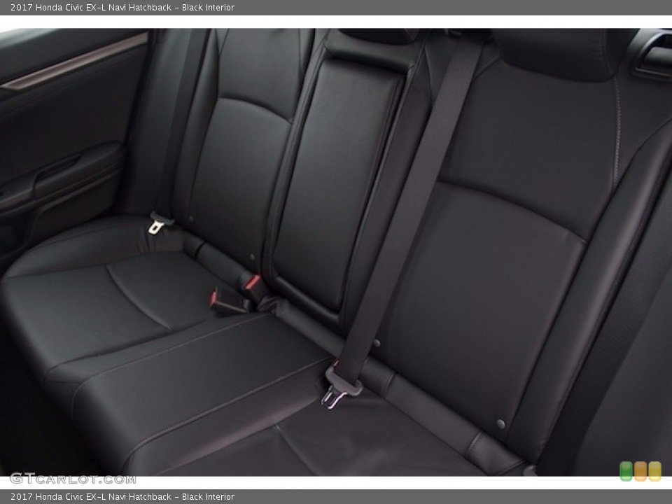 Black Interior Rear Seat for the 2017 Honda Civic EX-L Navi Hatchback #117723968