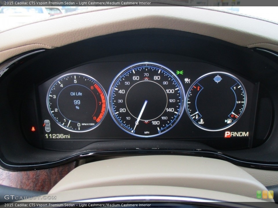 Light Cashmere/Medium Cashmere Interior Gauges for the 2015 Cadillac CTS Vsport Premium Sedan #117725180