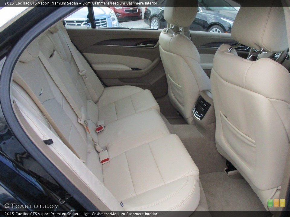Light Cashmere/Medium Cashmere Interior Rear Seat for the 2015 Cadillac CTS Vsport Premium Sedan #117725345
