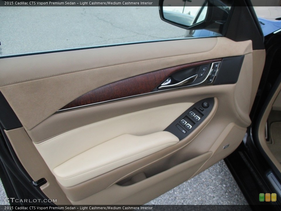 Light Cashmere/Medium Cashmere Interior Door Panel for the 2015 Cadillac CTS Vsport Premium Sedan #117725399