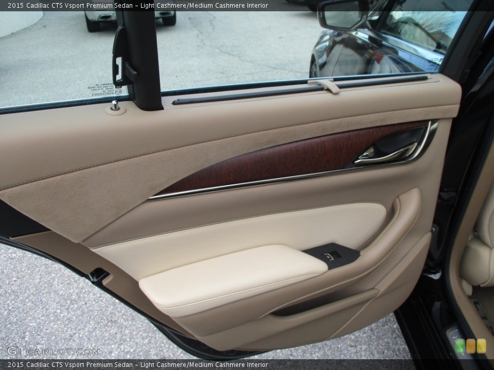Light Cashmere/Medium Cashmere Interior Door Panel for the 2015 Cadillac CTS Vsport Premium Sedan #117725411