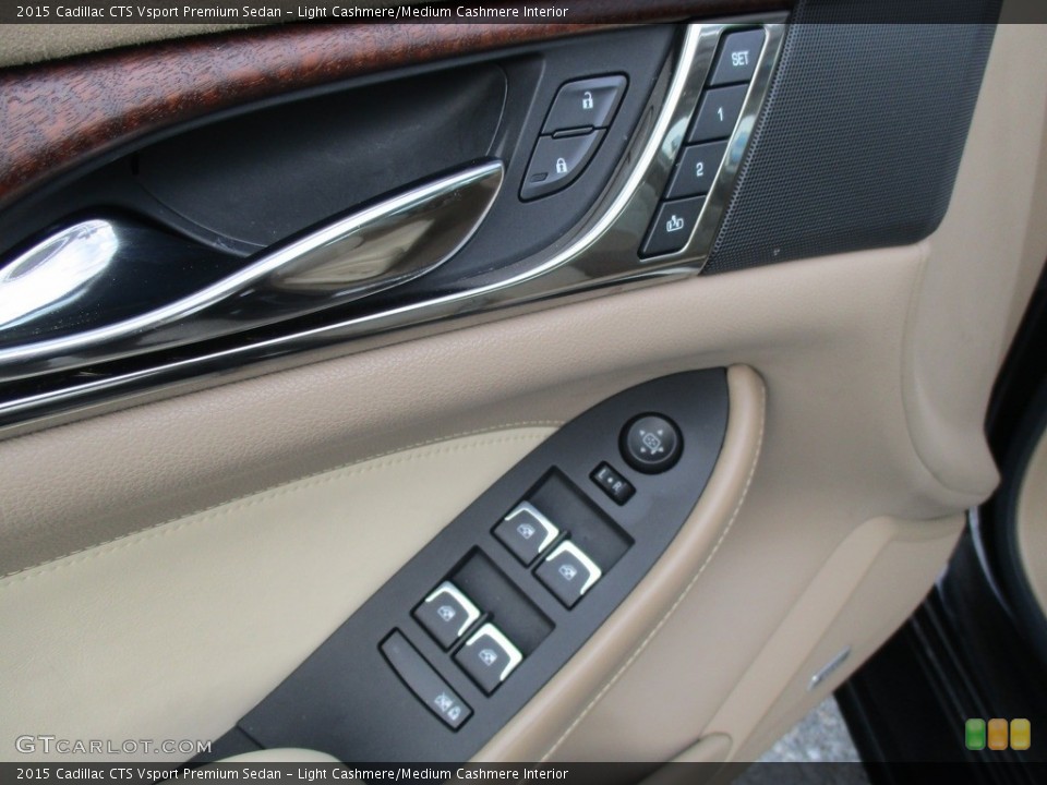 Light Cashmere/Medium Cashmere Interior Controls for the 2015 Cadillac CTS Vsport Premium Sedan #117725561