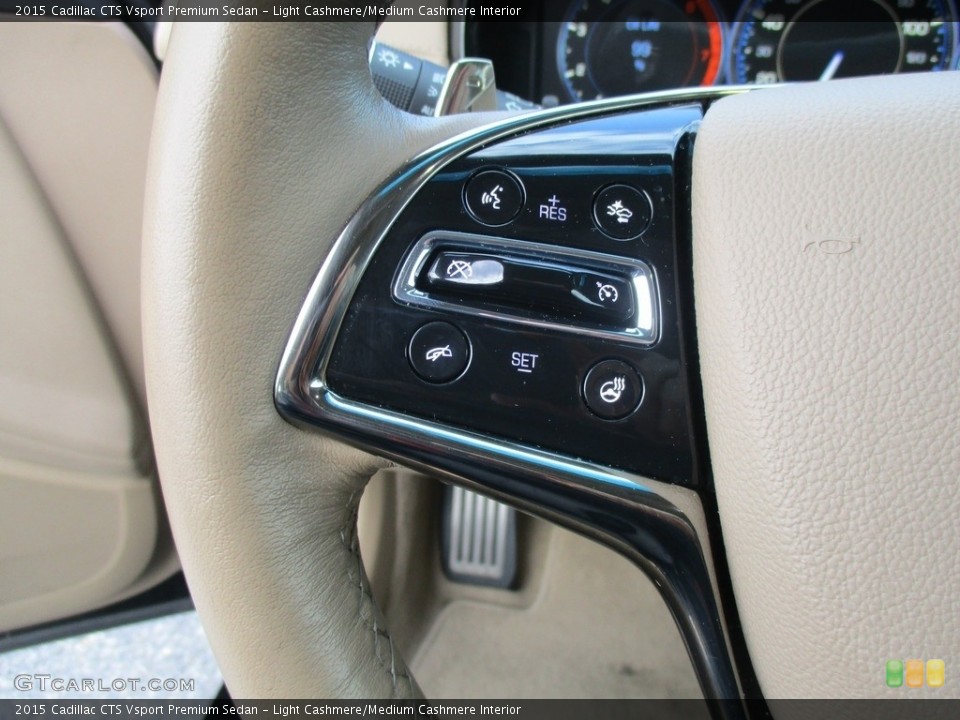 Light Cashmere/Medium Cashmere Interior Controls for the 2015 Cadillac CTS Vsport Premium Sedan #117725585