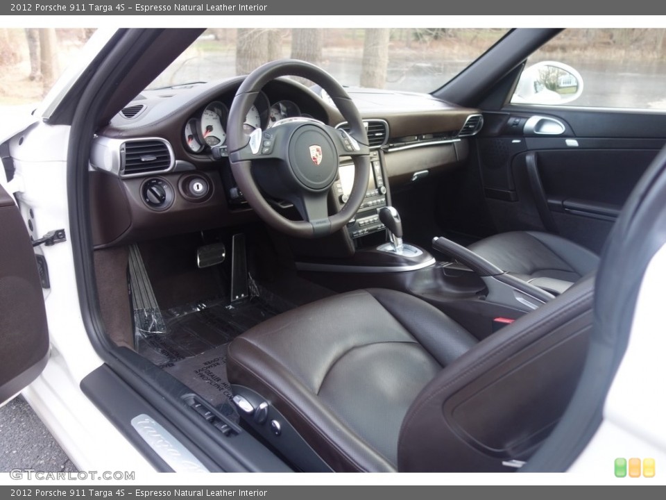 Espresso Natural Leather Interior Photo for the 2012 Porsche 911 Targa 4S #117745718