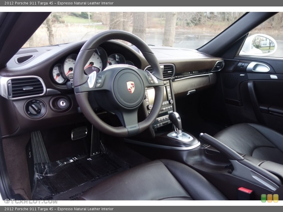 Espresso Natural Leather Interior Dashboard for the 2012 Porsche 911 Targa 4S #117745868