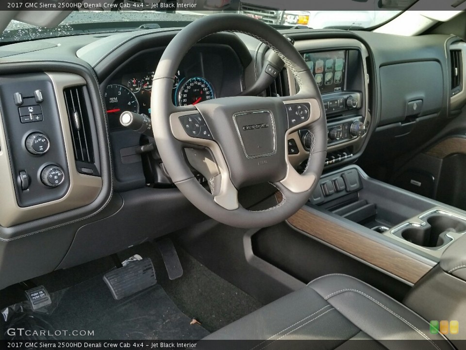 Jet Black Interior Photo for the 2017 GMC Sierra 2500HD Denali Crew Cab 4x4 #117756075