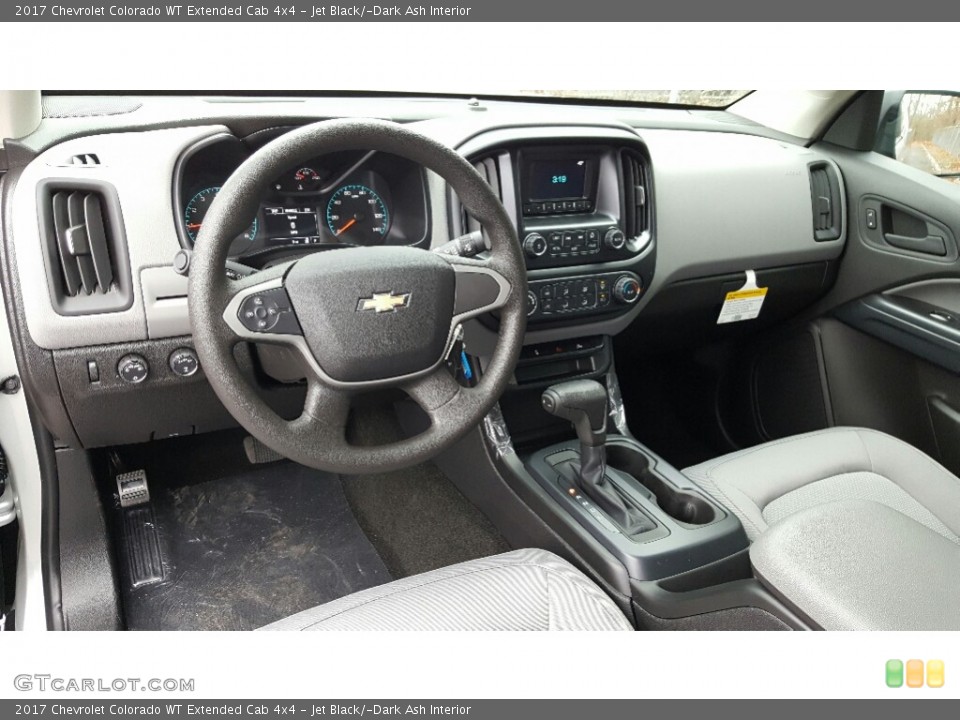 Jet Black/­Dark Ash Interior Photo for the 2017 Chevrolet Colorado WT Extended Cab 4x4 #117763700