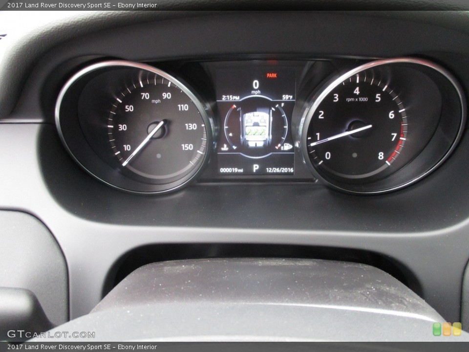 Ebony Interior Gauges for the 2017 Land Rover Discovery Sport SE #117765191
