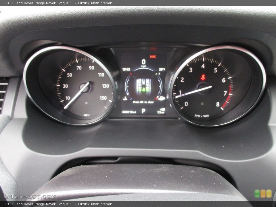 Cirrus/Lunar Interior Gauges for the 2017 Land Rover Range Rover Evoque SE #117766214