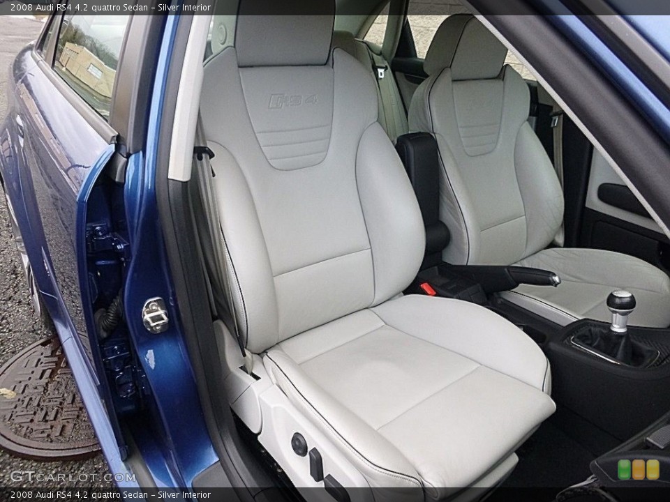 Silver Interior Front Seat for the 2008 Audi RS4 4.2 quattro Sedan #117777853