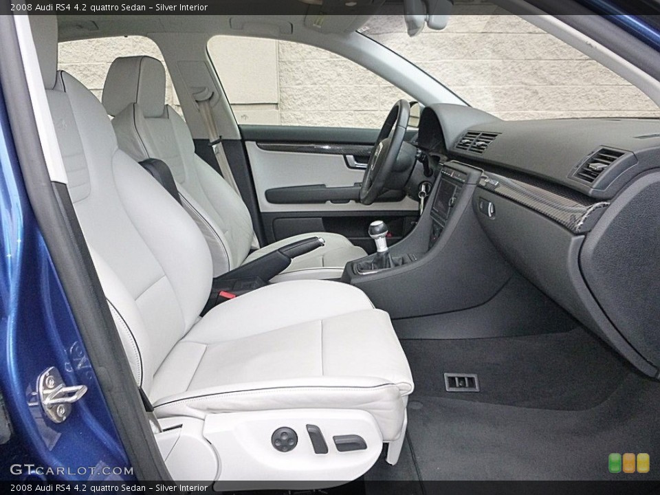 Silver Interior Front Seat for the 2008 Audi RS4 4.2 quattro Sedan #117777889