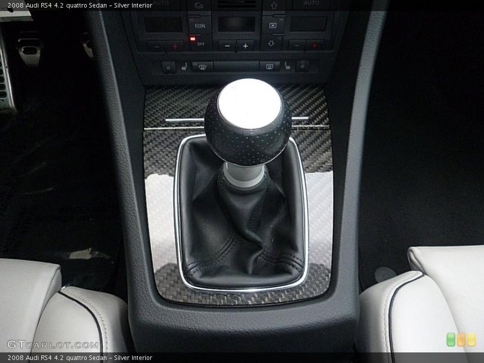 Silver Interior Transmission for the 2008 Audi RS4 4.2 quattro Sedan #117778135