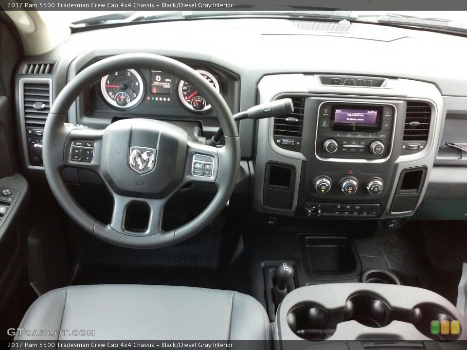 Black/Diesel Gray Interior Dashboard for the 2017 Ram 5500 Tradesman Crew Cab 4x4 Chassis #117780727
