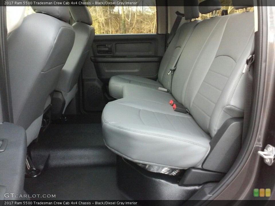 Black/Diesel Gray Interior Rear Seat for the 2017 Ram 5500 Tradesman Crew Cab 4x4 Chassis #117780748