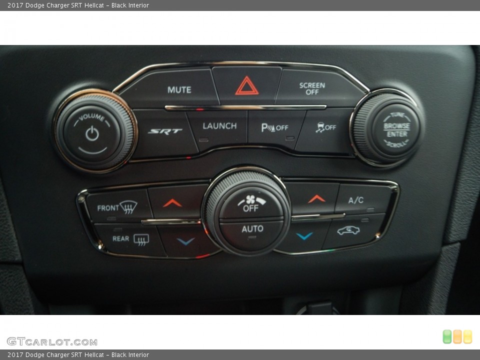 Black Interior Controls for the 2017 Dodge Charger SRT Hellcat #117784108