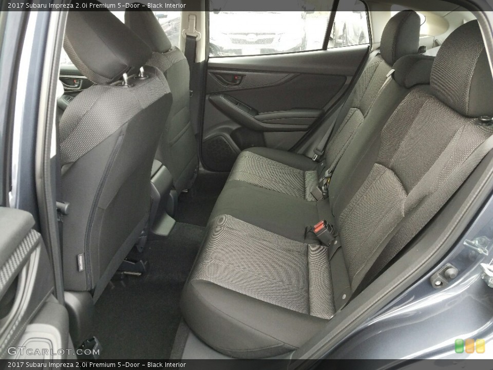 Black Interior Rear Seat for the 2017 Subaru Impreza 2.0i Premium 5-Door #117785851