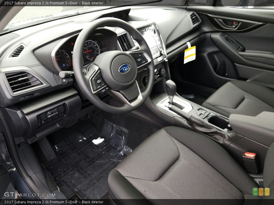 Black Interior Photo for the 2017 Subaru Impreza 2.0i Premium 5-Door #117785884