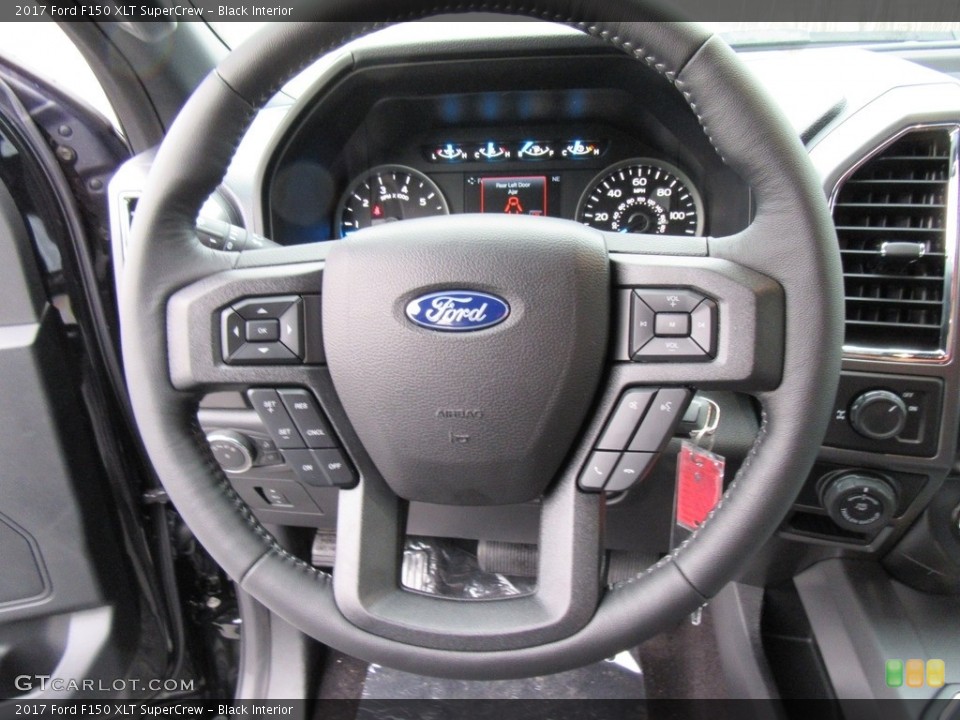 Black Interior Steering Wheel for the 2017 Ford F150 XLT SuperCrew #117787255