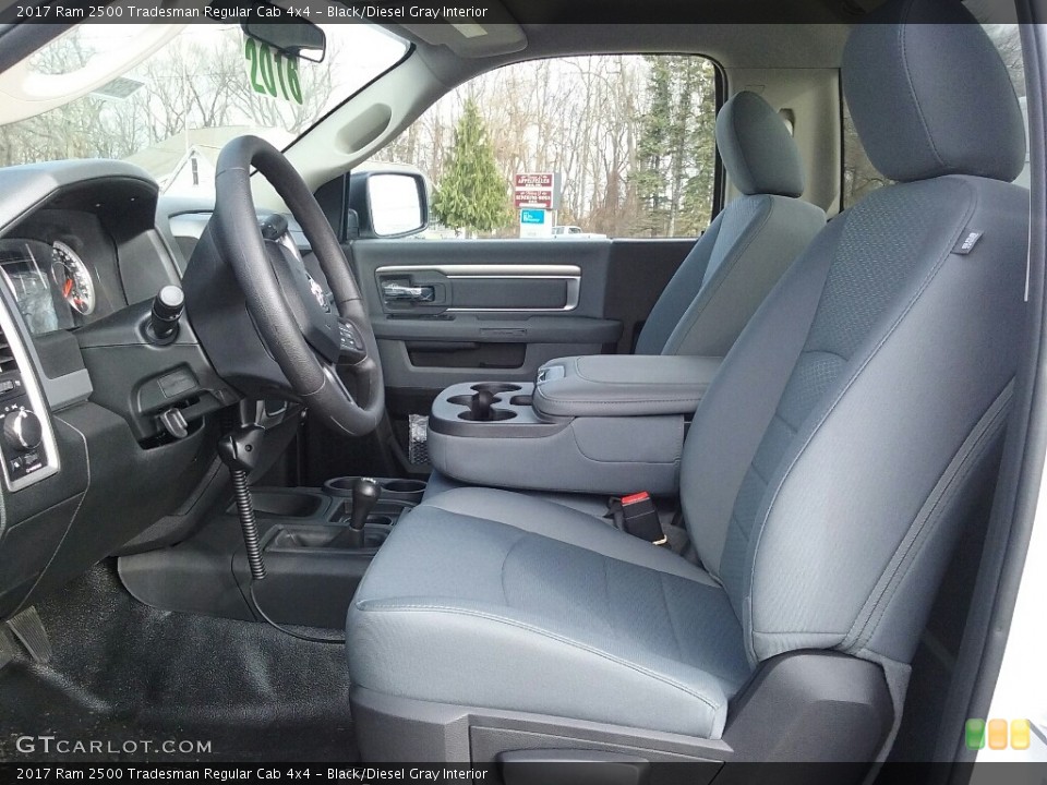 Black/Diesel Gray Interior Photo for the 2017 Ram 2500 Tradesman Regular Cab 4x4 #117795697