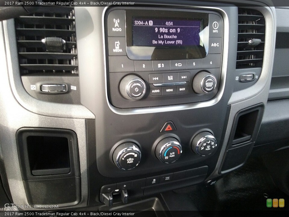 Black/Diesel Gray Interior Controls for the 2017 Ram 2500 Tradesman Regular Cab 4x4 #117795769