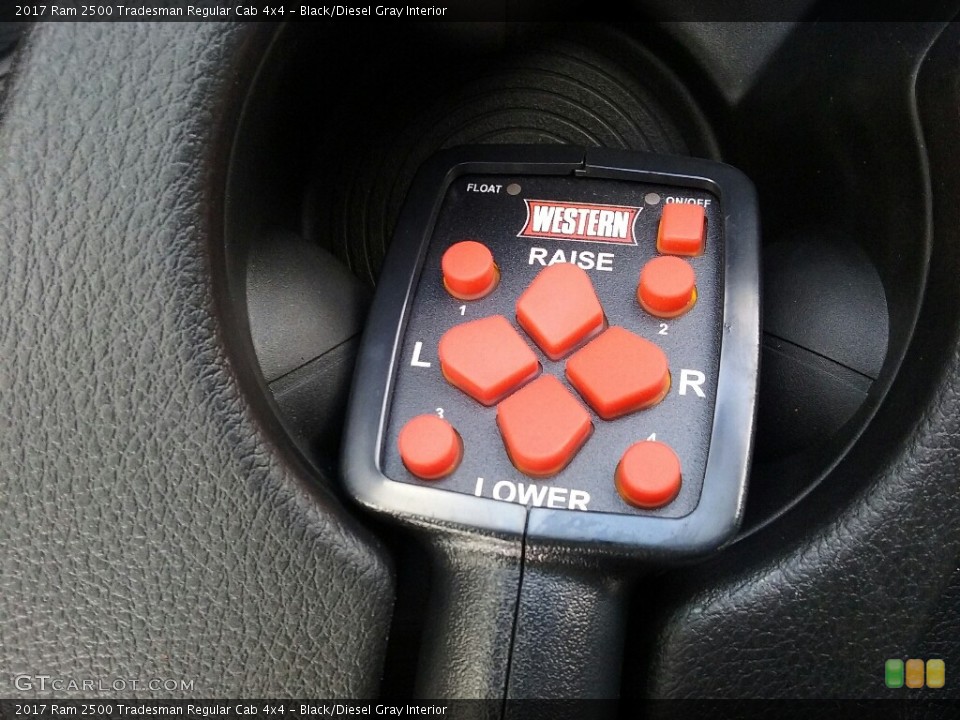 Black/Diesel Gray Interior Controls for the 2017 Ram 2500 Tradesman Regular Cab 4x4 #117795835