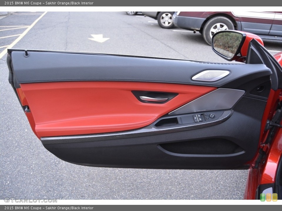 Sakhir Orange/Black Interior Door Panel for the 2015 BMW M6 Coupe #117796372