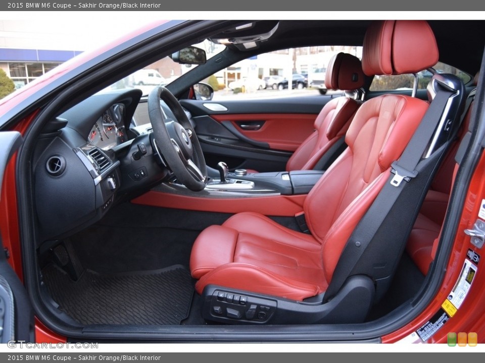 Sakhir Orange/Black Interior Front Seat for the 2015 BMW M6 Coupe #117796438