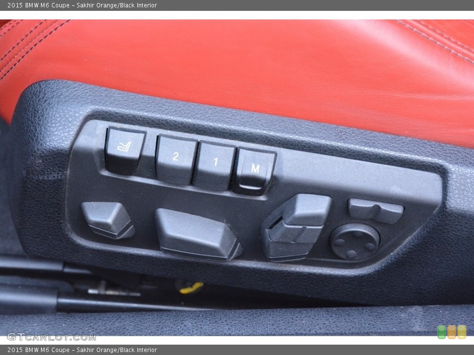Sakhir Orange/Black Interior Controls for the 2015 BMW M6 Coupe #117796459