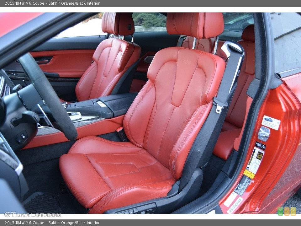 Sakhir Orange/Black Interior Front Seat for the 2015 BMW M6 Coupe #117796485